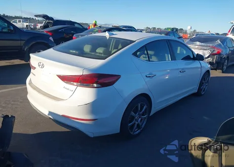 2017 Hyundai Elantra Limited из США, поврежденный, VIN 5NPD84LF9HH056650